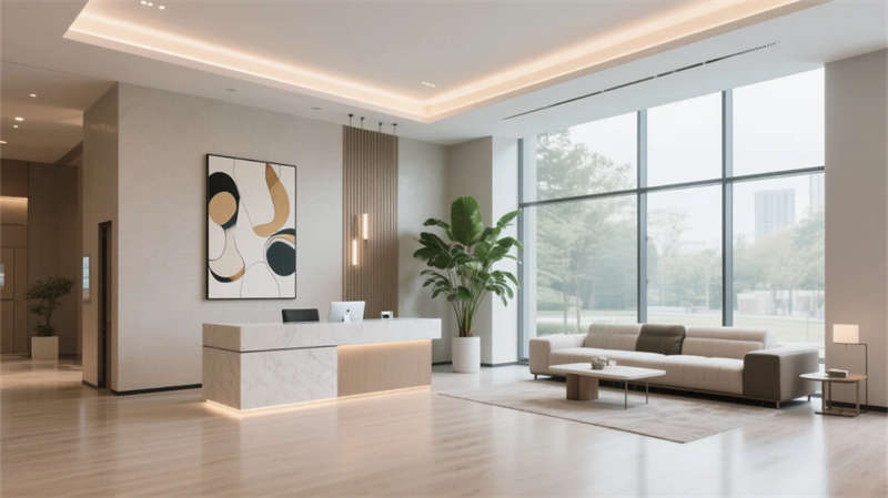 現代簡約融自然，合肥現代簡約酒店裝修設計效果圖