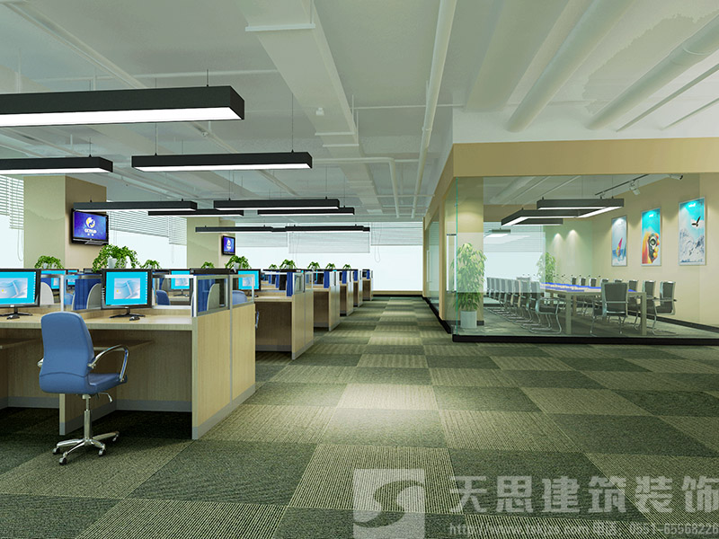 長(zhǎng)江西路之心城萬家辦公室裝修